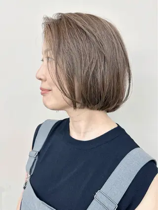 ショート カラー ボブ/ゆるふわ ボブパーマ/とういのヘアスタイル