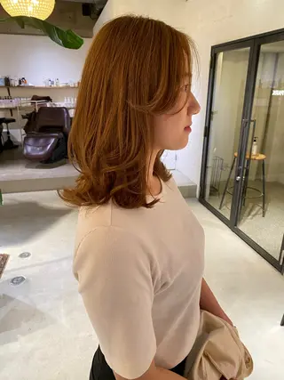 ミディアム 聖 来のヘアスタイル