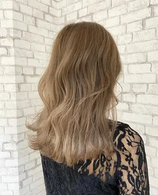 ミディアム カラー 透明感カラー 松田晃代のヘアスタイル