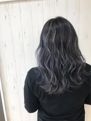 ロング カラー パーマ ヘアアレンジ キッズ ネイル マツエク・マツパ M字・前髪割れ 改善メンズ特化/栢沼のヘアスタイル
