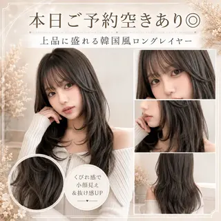 セミロング カラー 🦋韓国風レイヤー/ 艶髪矯正🦋凛太郎のヘアスタイル
