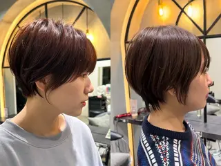 ショート 縮毛矯正/レイヤー taiga🧡のヘアスタイル