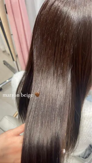 ロング カラー 🍑韓国風レイヤー 🍑莉子のヘアスタイル