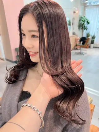 セミロング カラー メンズカット特化柏駅 徒歩3分LOUのヘアスタイル
