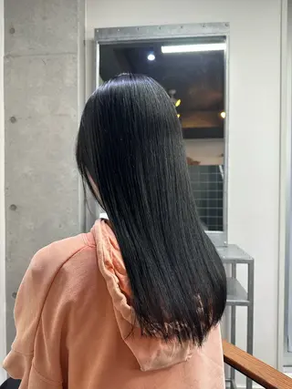 ロング カラー パーマ 髪質改善⭐️縮毛矯正 中野⭐️Rinaのヘアスタイル