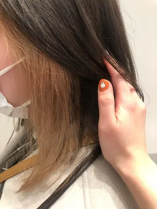ミディアム メンズパーマ、カラー 大募集村上莉奈のヘアスタイル