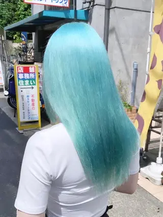 セミロング カラー パーマ ヘアアレンジ メンズ キッズ ネイル マツエク・マツパ アイブロウ 🎀ハイトーンNo .1🩵NaGiSaのヘアスタイル