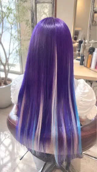 ロング カラー 水 川のヘアスタイル