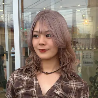 カラー 淡色┊︎ナチュラル 🧁奈那美🧁*.゜のヘアスタイル