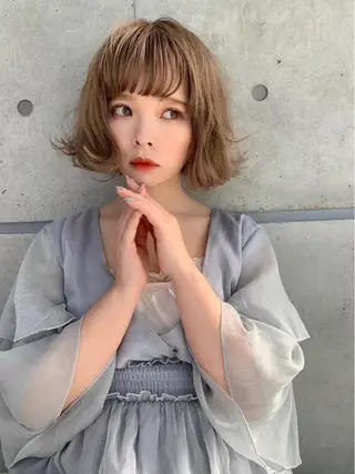 ミディアム 🫧レイヤーカット ・ハッシュ🫧龍星のヘアスタイル
