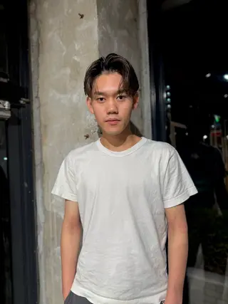 カラー パーマ メンズ 薬院平尾メンズパーマ メンズサロンkazのヘアスタイル