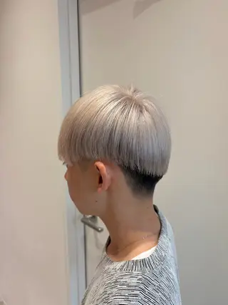カラー メンズ ホワイトカラー☁️/ Yuya/ハイトーンのヘアスタイル