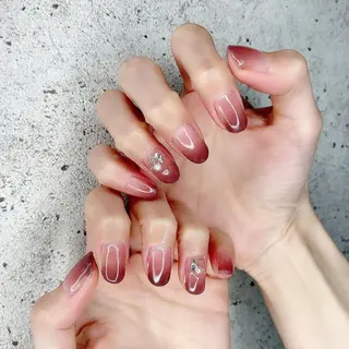 セミロング カラー パーマ ヘアアレンジ メンズ キッズ ネイル マツエク・マツパ Salon Ｋのネイルデザイン