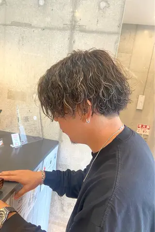 パーマ メンズ 山本望理/期間限定 /透明感カラーのヘアスタイル