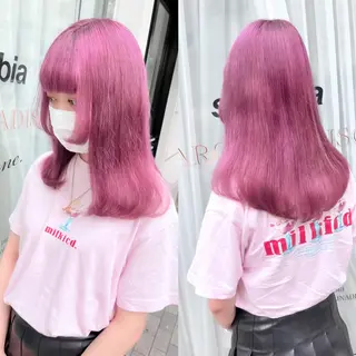 セミロング カラー miyu /トレンド カラー×艶髪のヘアスタイル