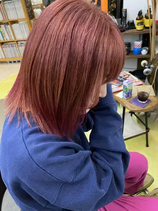 ミディアム カラー Moca 〰️のヘアスタイル
