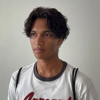 ショート men's/perm colorDaijuのヘアスタイル
