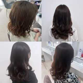 セミロング ヘアアレンジ 大羅 海比のヘアスタイル