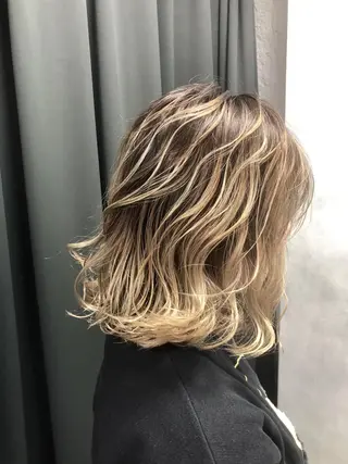 ミディアム カラー welring hair salonのヘアスタイル