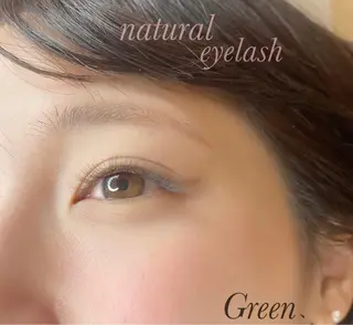 マツエク・マツパ 緑 .のマツエク・マツパデザイン