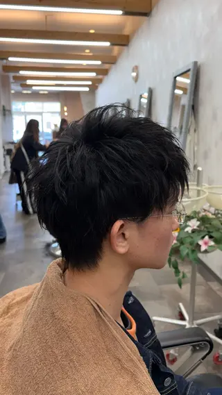 ミディアム メンズ lua店 Yugo(河野有吾)のヘアスタイル