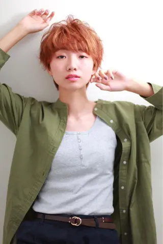 ショート カラー パーマ 🍀日比野 哲二のヘアスタイル