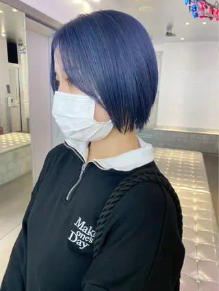 ショート カラー ヘアアレンジ 💟ケア×ハイトーン 💟/ミオのヘアスタイル