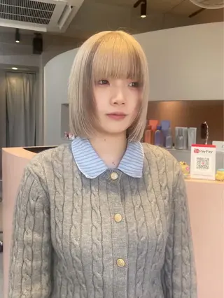 ミディアム カラー three_ ナオキのヘアスタイル