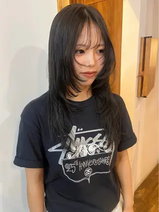 ロング カラー loty _nanamiのヘアスタイル
