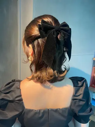 ミディアム 推し活アレンジ🎀 艶カラー￤nanoのヘアスタイル