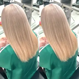 カラー ヘアメ🎀推しカラー 🥣横浜/しほ🧸のヘアスタイル