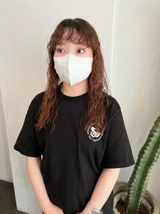 ロング パーマ 千葉 郁也のヘアスタイル