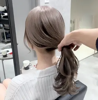 セミロング カラー 井口 泰輝のヘアスタイル