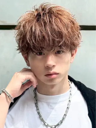 カラー パーマ ヘアアレンジ メンズ 【パーマの達人】 🔥横浜メンズ/允のヘアスタイル