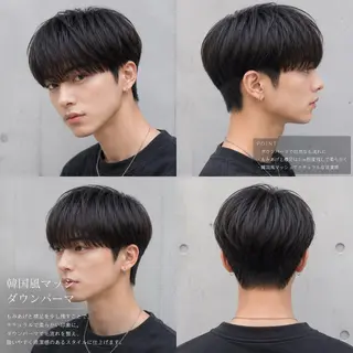 ショート パーマ 森本 礼二のヘアスタイル