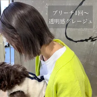 ショート カラー 🤍髪質改善/酸熱× 艶カラー🤍🫧リサのヘアスタイル
