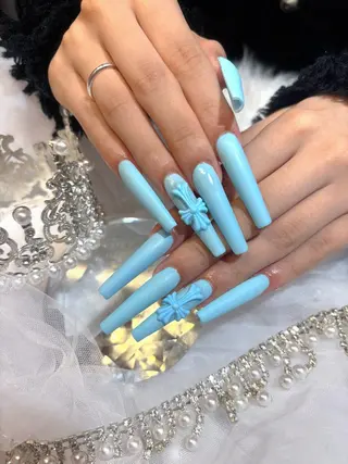 ロング BARON SAKIのネイルデザイン