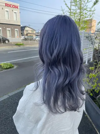 セミロング カラー コレットヘアー 田中アヤノのヘアスタイル