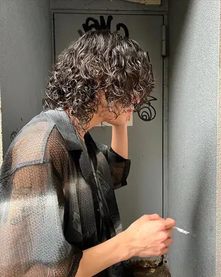 ミディアム カラー パーマ ヘアアレンジ メンズ 💎髪質改善特化💎 RUITOのヘアスタイル