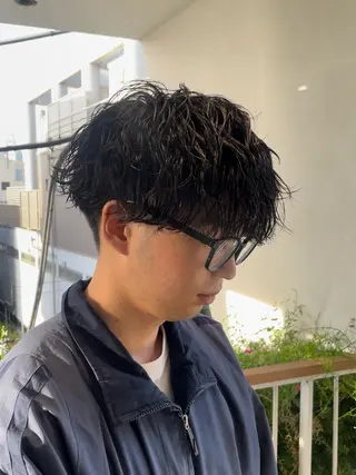 パーマ メンズ メンズモテパーマ💙 fuwaのヘアスタイル