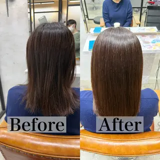 セミロング ⭐️縮毛矯正特化 小松邦彦⭐️のヘアスタイル