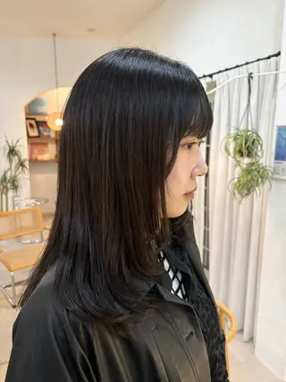 ミディアム カラー nari ☺︎ ボブ/透明感カラーのヘアスタイル