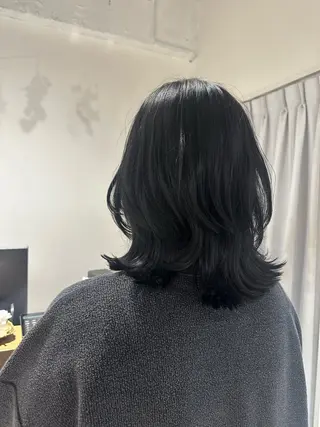 ミディアム カラー ヘアアレンジ 落合　眺 (オチアイ　ノゾミ)のヘアスタイル