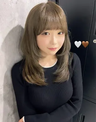 ミディアム coco横浜 チカのヘアスタイル