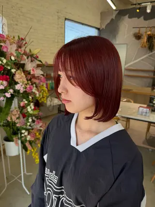 ミディアム テラダ ユウシン西金沢のヘアスタイル