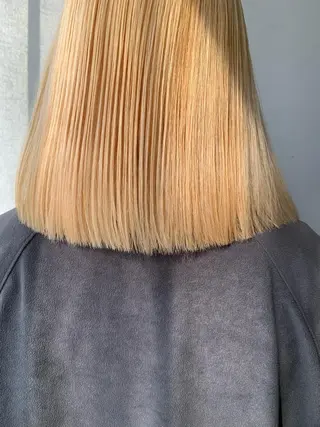 セミロング カラー ボブパーマコテ巻き風 パーマNo1深江秀平のヘアスタイル