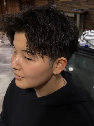 ミディアム パーマ メンズ Cool hair TOMOKIのヘアスタイル