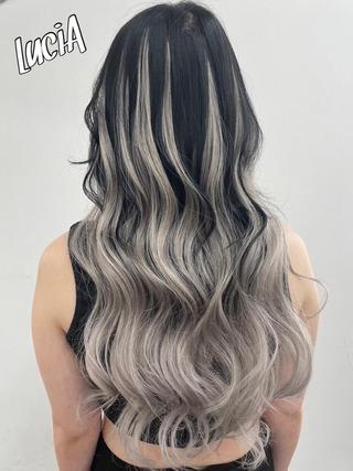 ロング カラー ヘアアレンジ エクステ9:30〜 LuciAのヘアスタイル