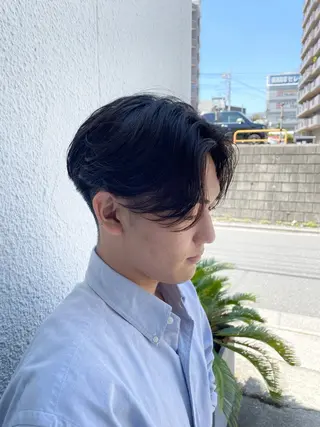 パーマ メンズ 野間 祐哉のヘアスタイル