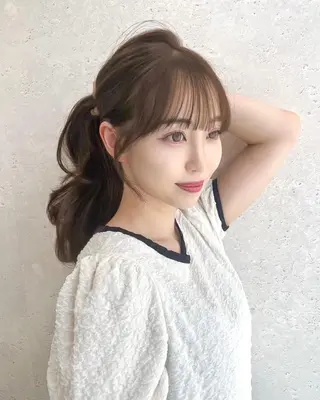 カラー ロング 🪞official THREE 横浜🎀のヘアスタイル